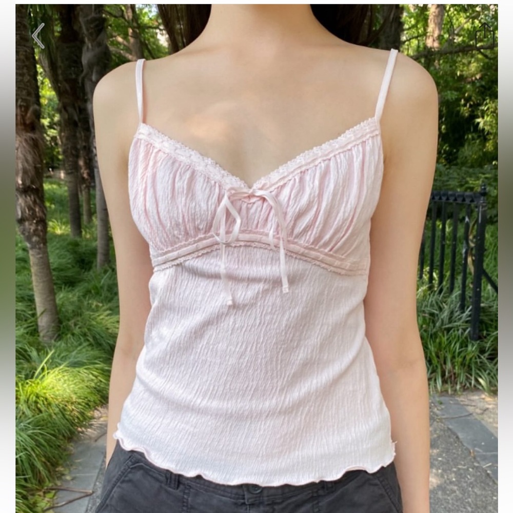 Brandy melville pink Arden tank top